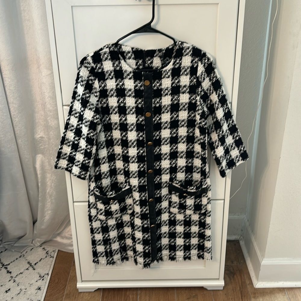 Sold - Zara Tweed Textured Dress